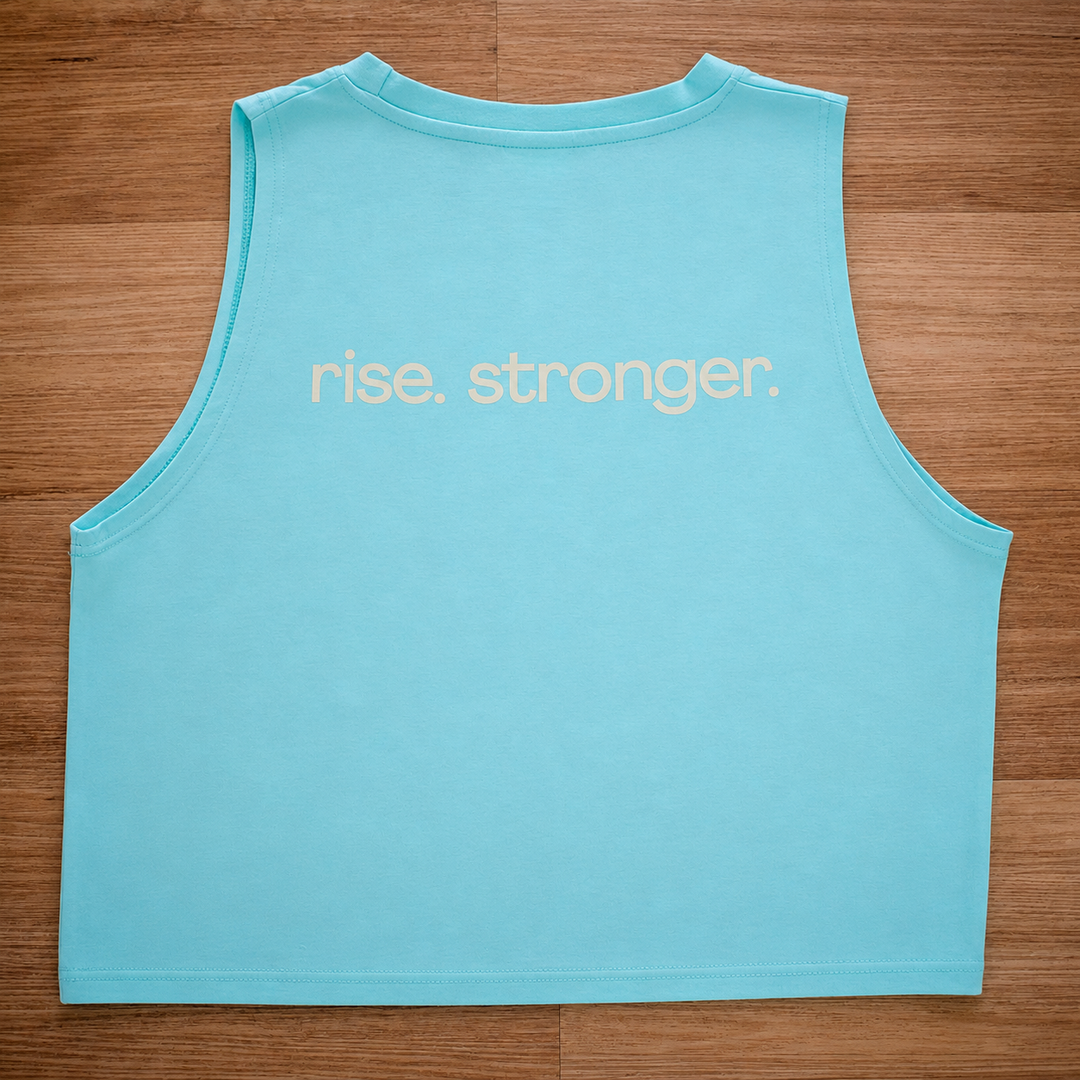 Limited Edition Ladies Crop Singlet in Mint Green