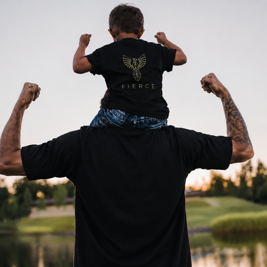 Fierce Like My Dad Kids 100% Cotton T-Shirt
