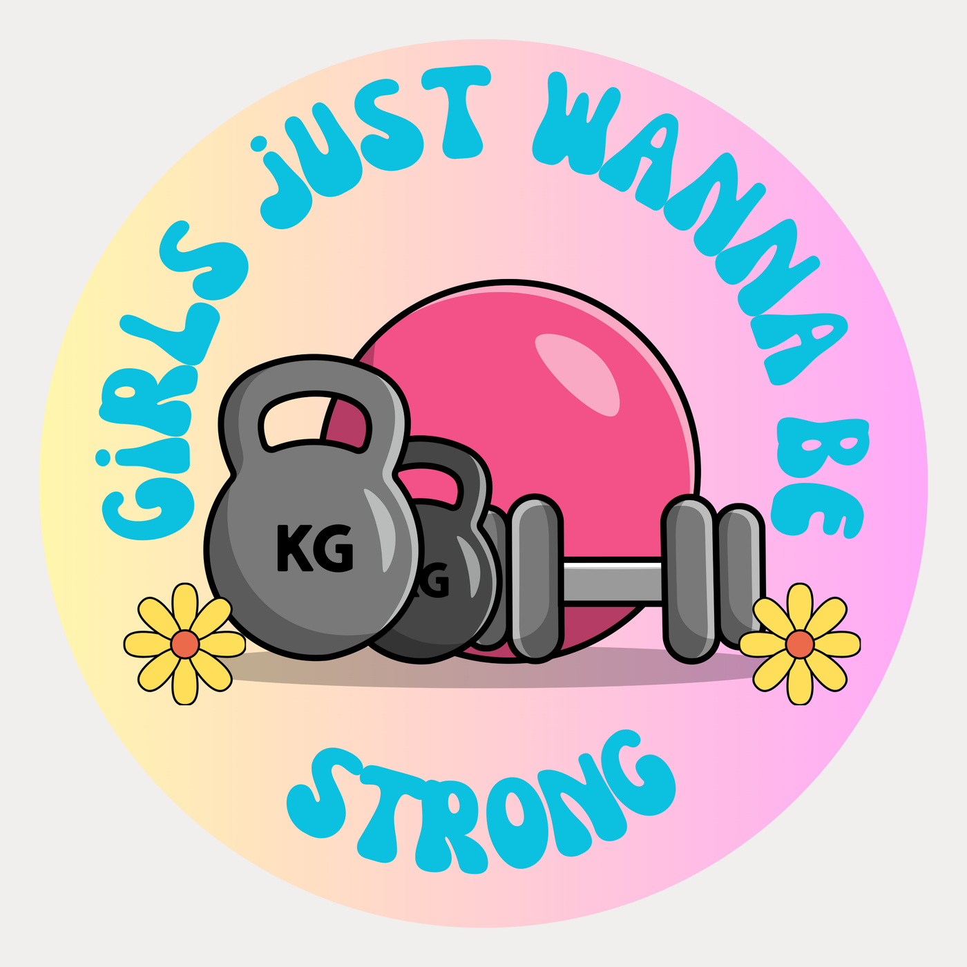 Girls Just Want to Be Strong – Kids Tee