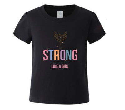 Strong Like a Girl Kids 100% cotton tee
