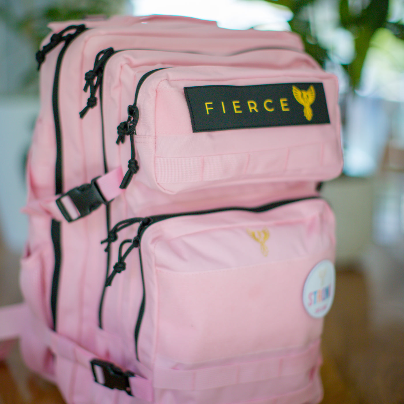 Fierce Phoenix Tactical CrossFit Backpack – Strong Like a Girl in Blush Ember - Limited Edition