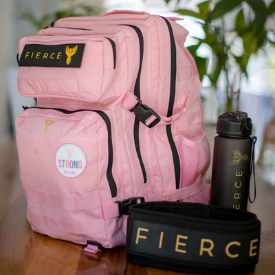 Fierce Phoenix Tactical CrossFit Backpack – Strong Like a Girl in Blush Ember - Limited Edition