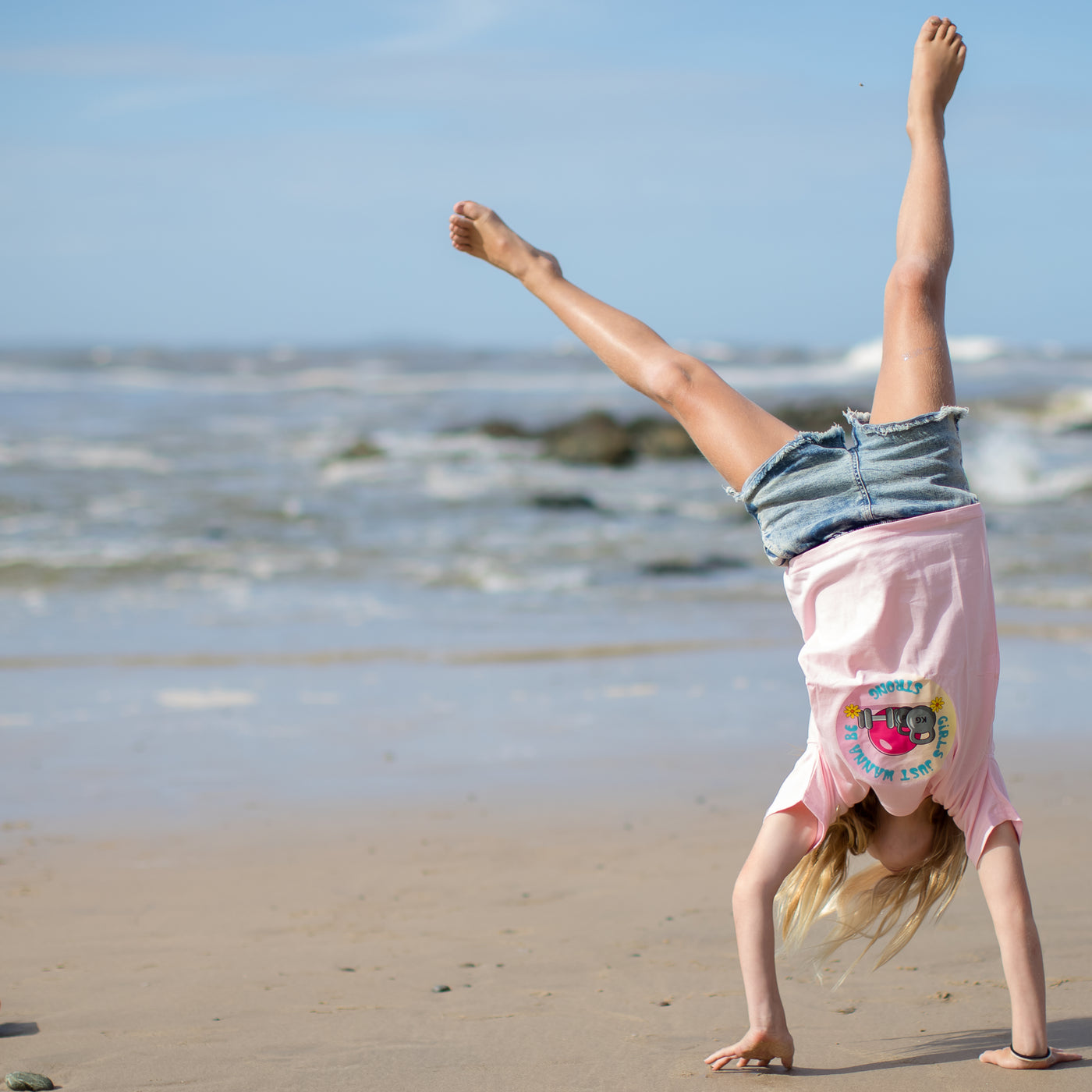 Girls Just Want to Be Strong – Kids Tee