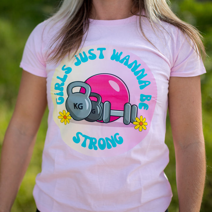 Girls Just Want to Be Strong – Kids Tee