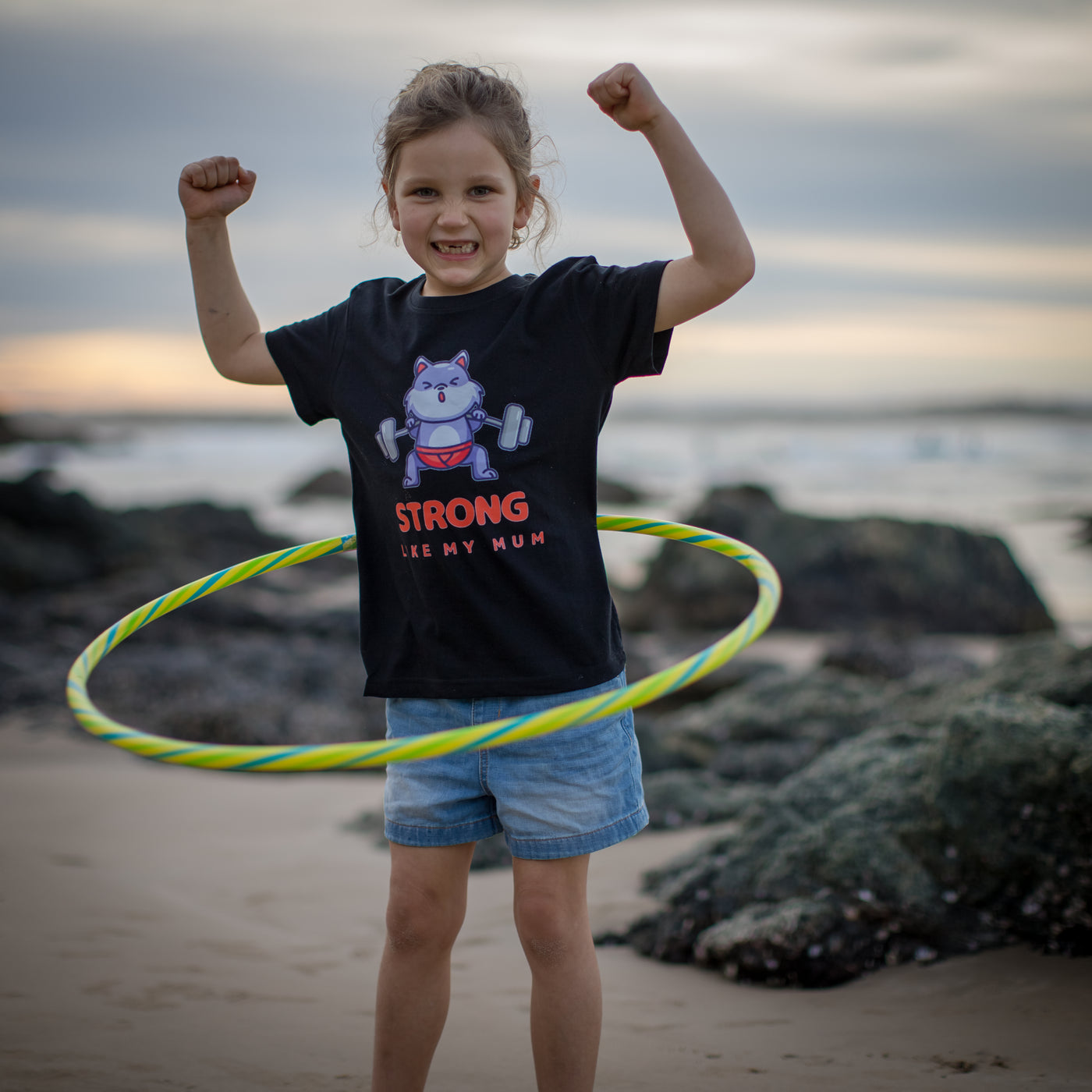 Strong Like My Mum Kids 100% Cotton T-Shirt