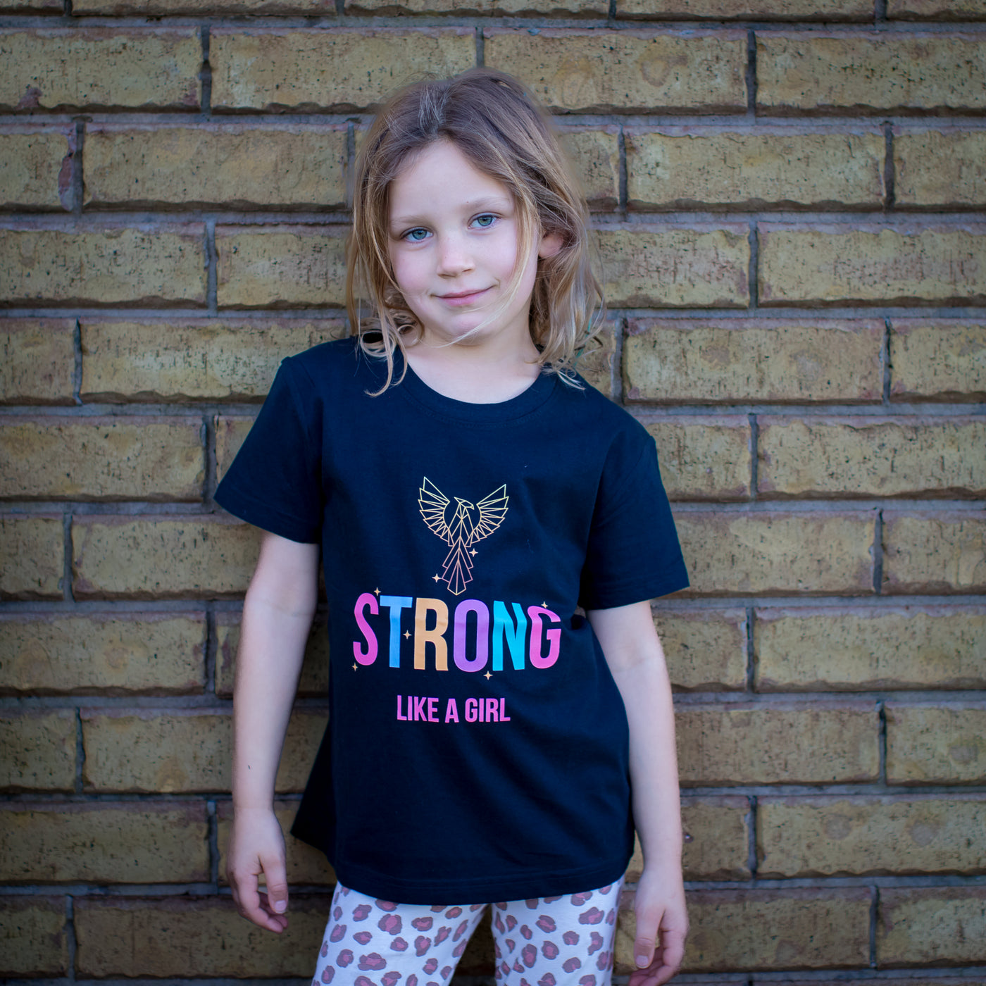 Strong Like a Girl Kids 100% cotton tee