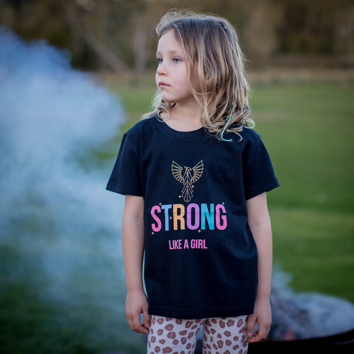 Strong Like a Girl Kids 100% cotton tee