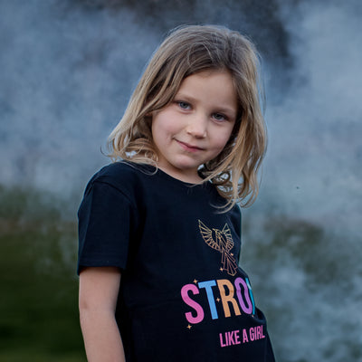 Strong Like a Girl Kids 100% cotton tee