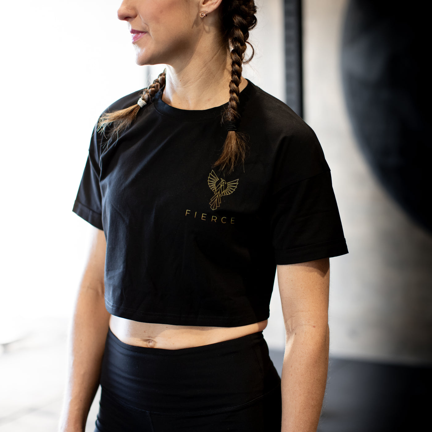 Fierce Phoenix Logo Crop T-Shirt