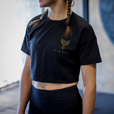 Fierce Phoenix Logo Crop T-Shirt