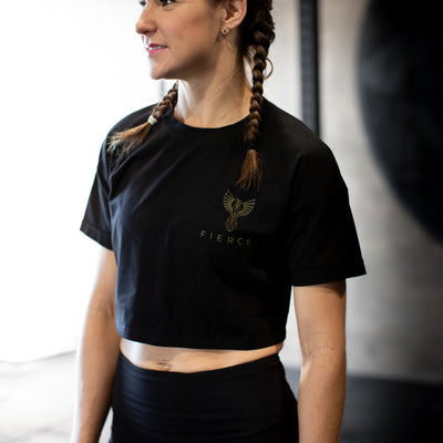 Fierce Phoenix Logo Crop T-Shirt